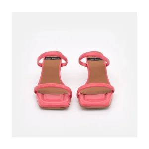 Ángel Alarcón Jeanette - Shiny Texturized Padded Leather Sandal Fashion