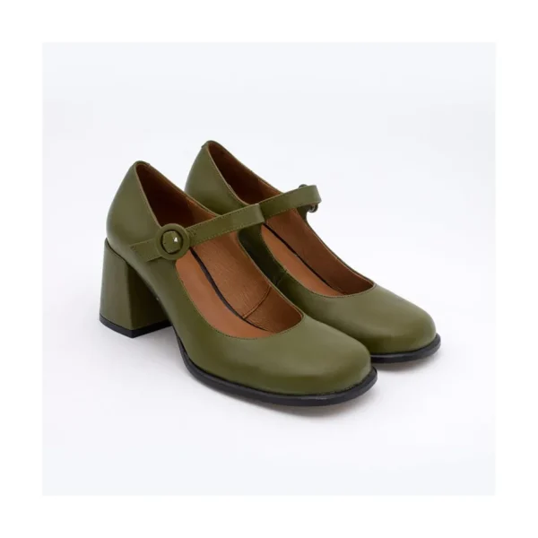 Ángel Alarcón Jett - Block Heeled Mary Jane Shoes With Rounded Shapes Discount