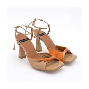 Ángel Alarcón Karyn - Leather High Heel Sandals With Padded Insole Sale