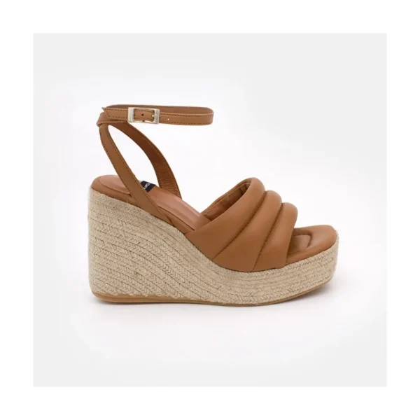 Ángel Alarcón Keaton- Foamed Wedge Leather Ankle Strap Sandals Hot