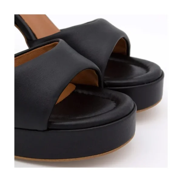 Ángel Alarcón Kelis - Leather Padded Ankle Strap Sandals With Block Heel & Platform Online