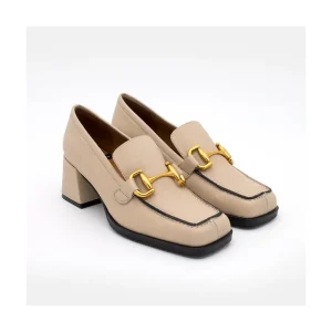 Ángel Alarcón Kiski - Leather Block Heel Women S Moccasin Online