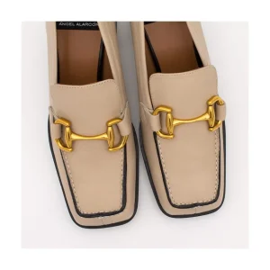 Ángel Alarcón Kiski - Leather Block Heel Women S Moccasin Online