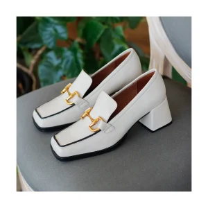 Ángel Alarcón Kiski - Leather Block Heel Women S Moccasin Sale