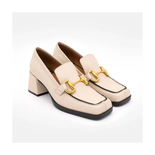 Ángel Alarcón Kiski - Leather Block Heel Women S Moccasin Sale