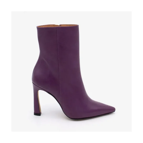 Ángel Alarcón Leire - Leather Pointed Toe High Heel Booties Online