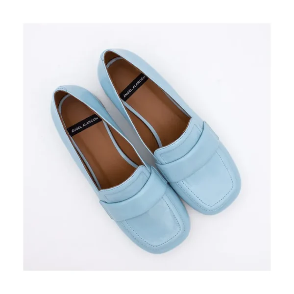 Ángel Alarcón Lisa - Rounded Toe Leather Woman Mocassin Online