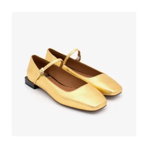 Ángel Alarcón Lynn - Shiny Leather Mary Jane Shoes With Square Toe Discount