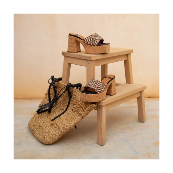 Ángel Alarcón Mahalia - High Cork Platforms Foamed Mules New