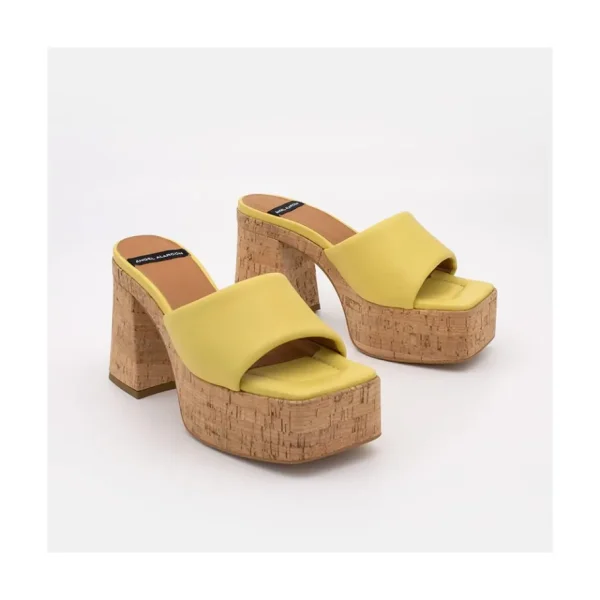 Ángel Alarcón Mahalia - High Cork Platforms Foamed Mules Online