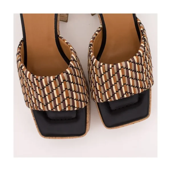 Ángel Alarcón Mahalia - High Cork Platforms Foamed Mules New