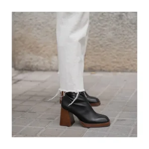 Ángel Alarcón Managua - Elastic Sock-Type Boots With High Geometric Heels Online