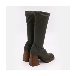 Ángel Alarcón Managua - Elastic Sock-Type Boots With High Geometric Heels Online