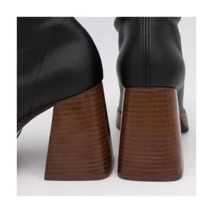 Ángel Alarcón Managua - Elastic Sock-Type Boots With High Geometric Heels Online