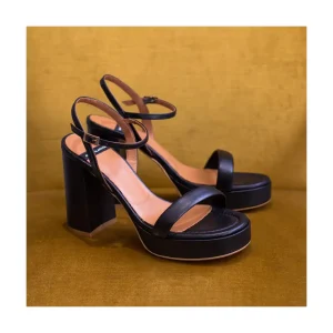 Ángel Alarcón Mandy - Leather Foamed Sandals With Platform & High Heels Clearance