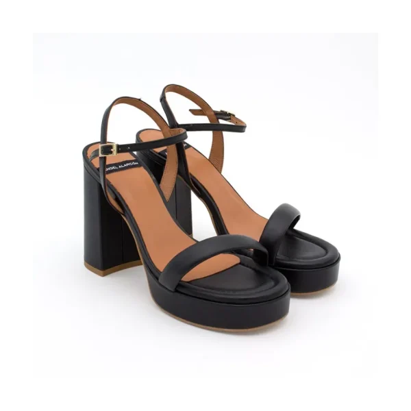 Ángel Alarcón Mandy - Leather Foamed Sandals With Platform & High Heels Clearance