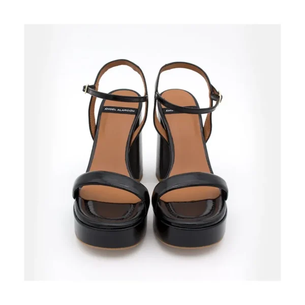 Ángel Alarcón Mandy - Leather Foamed Sandals With Platform & High Heels Discount