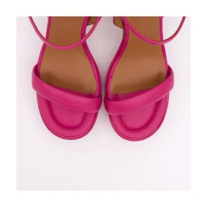 Ángel Alarcón Mandy - Leather Foamed Sandals With Platform & High Heels Hot