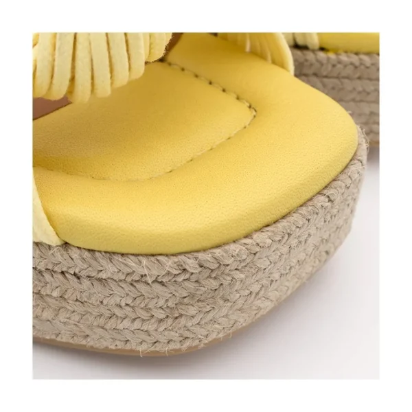 Ángel Alarcón Martha - Foamed Wedge Leather Sandals Best