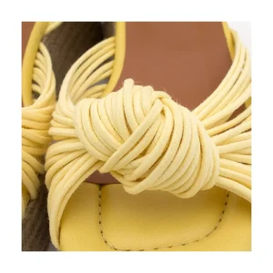 Ángel Alarcón Martha - Foamed Wedge Leather Sandals Best
