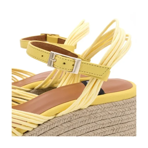 Ángel Alarcón Martha - Foamed Wedge Leather Sandals Best