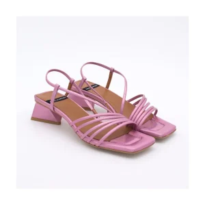 Ángel Alarcón Mazzy - Iridescence Strappy Sandal With Triangular Heel Design. Best