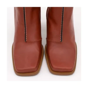 Ángel Alarcón Motagua - Leather Women S Boots With Block Heel Discount