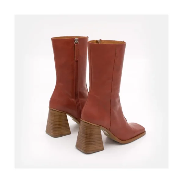 Ángel Alarcón Motagua - Leather Women S Boots With Block Heel Discount