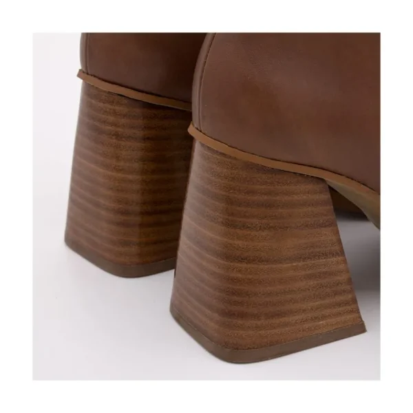 Ángel Alarcón Motagua - Leather Women S Boots With Block Heel Best