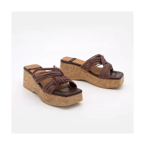 Ángel Alarcón Nancy - Cork Wedge Sandals Outlet