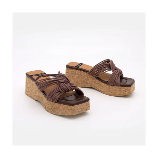 Ángel Alarcón Nancy - Cork Wedge Sandals Outlet