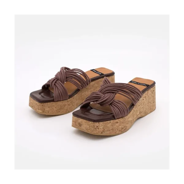 Ángel Alarcón Nancy - Cork Wedge Sandals Outlet