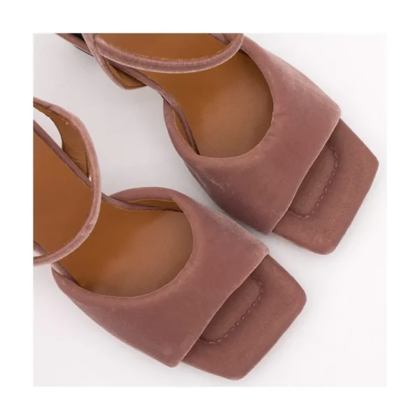 Ángel Alarcón Nicole - Velvet Heeled Women S Sandals Online