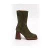 Ángel Alarcón Olama - Comfortable Women S Chunky Heels And Platform Suede Boots New