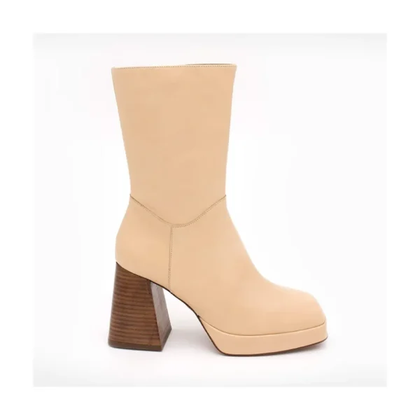 Ángel Alarcón Olama - Comfortable Women S Chunky Heels And Platform Leather Boots Online