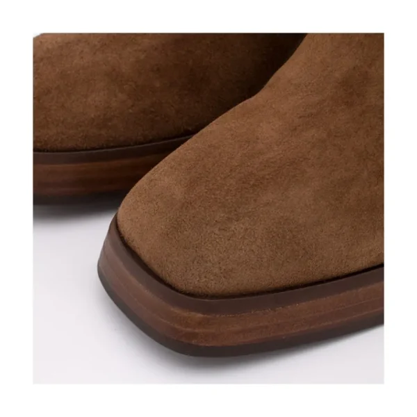 Ángel Alarcón Olama - Comfortable Women S Chunky Heels And Platform Suede Boots Fashion