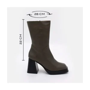 Ángel Alarcón Olama - Comfortable Women S Chunky Heels And Platform Boots Fashion