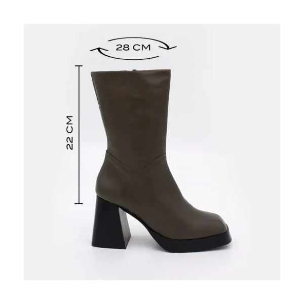 Ángel Alarcón Olama - Comfortable Women S Chunky Heels And Platform Boots Fashion