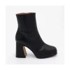 Ángel Alarcón Olwen - Leather Booties With Block Heel And Platform Outlet