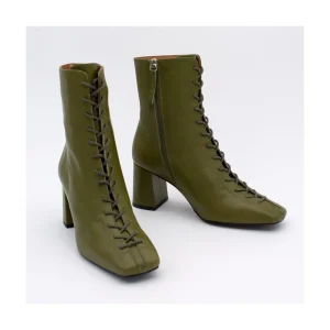 Ángel Alarcón Pacuare - Ankle Boots With Laces And Zipper, Wide Heels Online