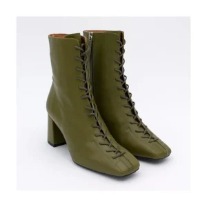 Ángel Alarcón Pacuare - Ankle Boots With Laces And Zipper, Wide Heels Online