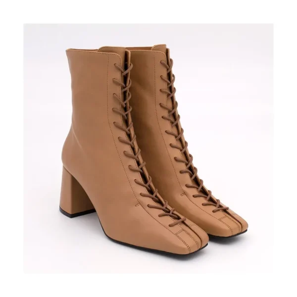 Ángel Alarcón Pacuare - Ankle Boots With Laces And Zipper, Wide Heels Online