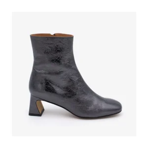 Ángel Alarcón Parsons - Women S Metallized Leather Booties With Comfortable Low Heels Outlet