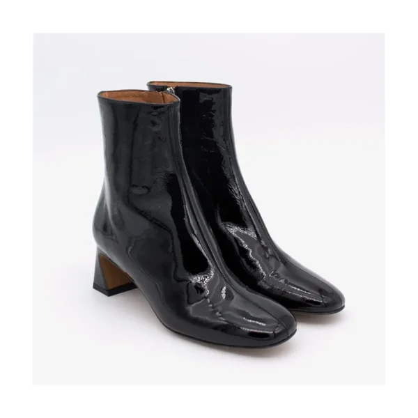 Ángel Alarcón Parsons - Women S Metallized Leather Booties With Comfortable Low Heels Online