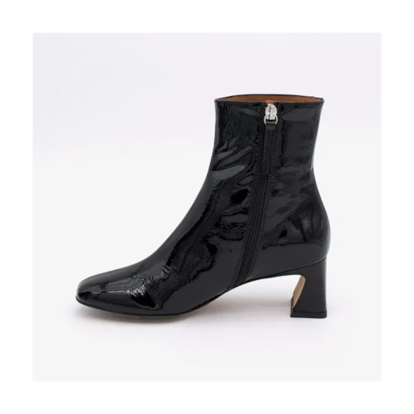 Ángel Alarcón Parsons - Women S Metallized Leather Booties With Comfortable Low Heels Online