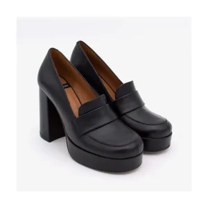 Ángel Alarcón Petra - Women S Leather Moccasins With Block High Heel And Platform Online