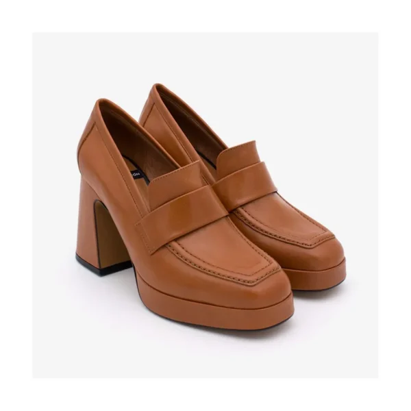 Ángel Alarcón Pinay - Leather Women S Moccasin With Block Heel And Platform Outlet