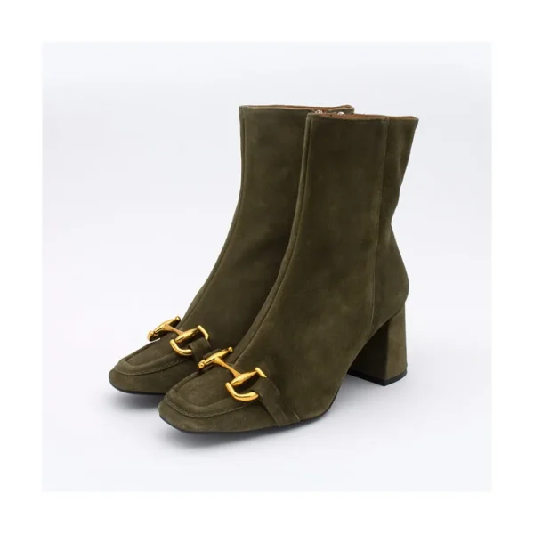 Ángel Alarcón Pryor - Leather Ankle Boots With A Metallic Ornament Hot