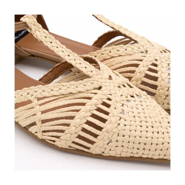 Ángel Alarcón Pulp - Raffia T-Strap Flat Sandal Sale