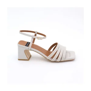 Ángel Alarcón Roberts - Leather Strap Sandals With Medium Heel Discount